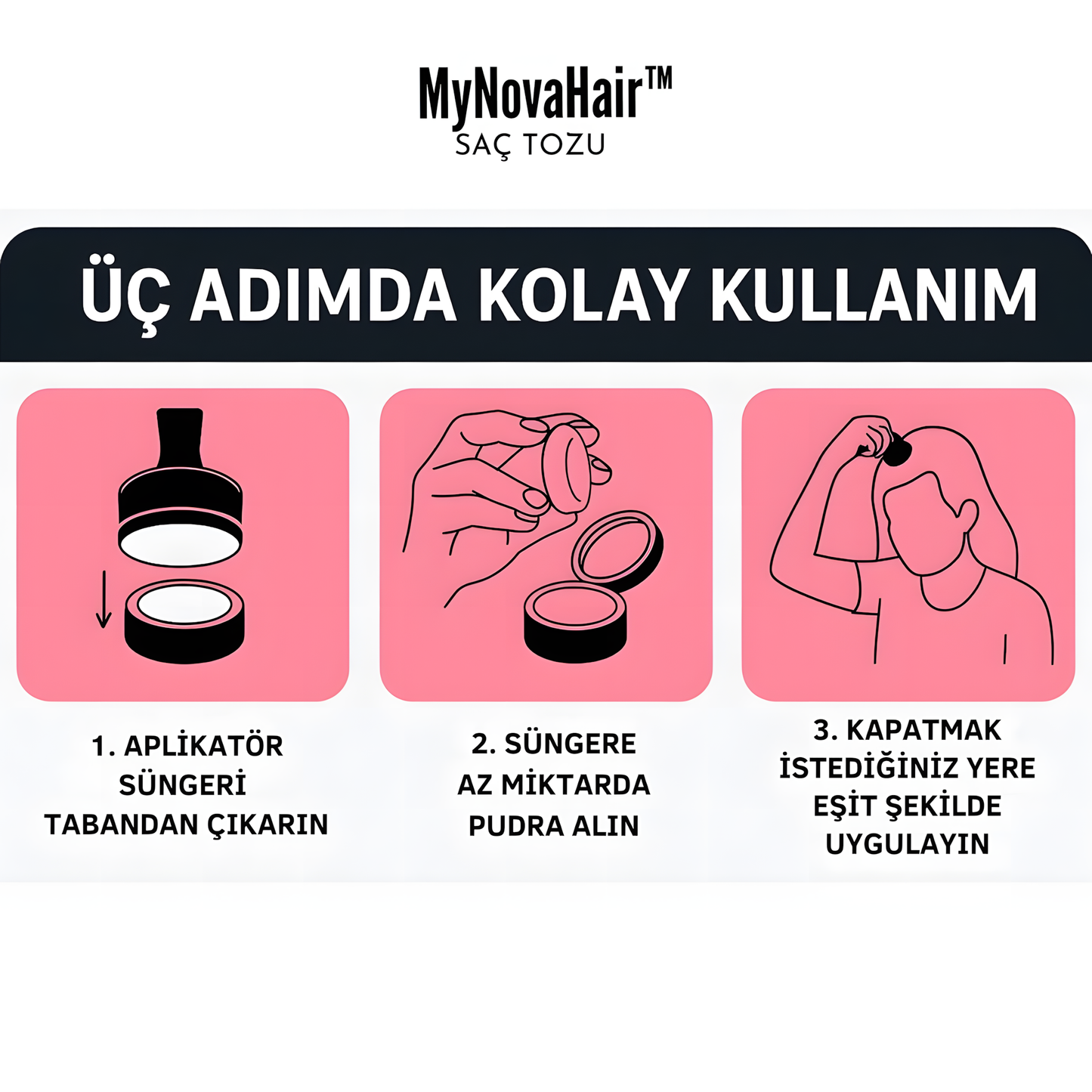 MyNovaHair™ Anında Saç Dolgunlaştırıcı Seyreklik Kapatıcı